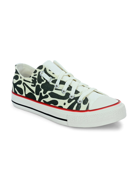 Crowcia London Bubble Olive Design Low Top Sneakers