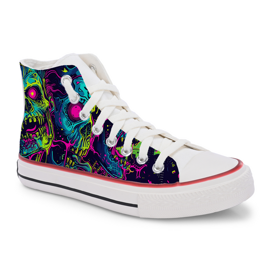 Crowcia London Ghostly Gaiters High Top Sneakers