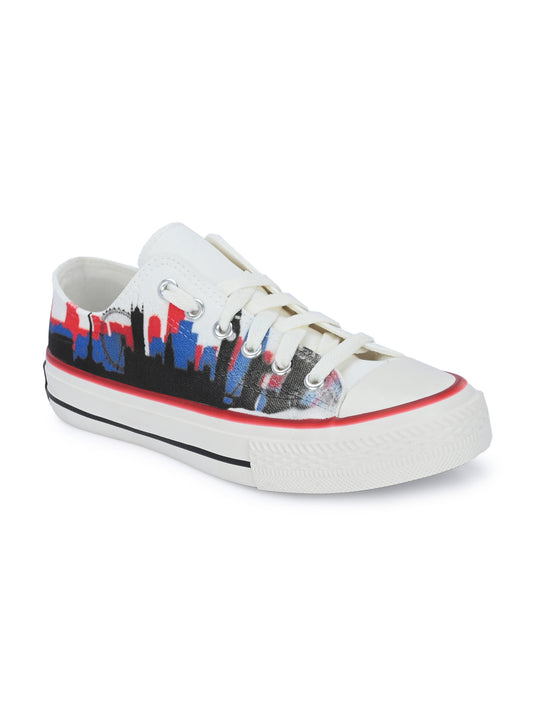 Crowcia London London Eye Design Low Top Sneakers