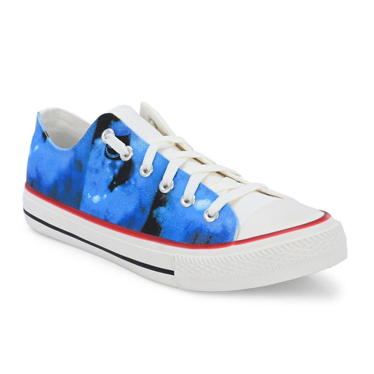 Crowcia London Marshmallow Blue Design Low Top Sneakers