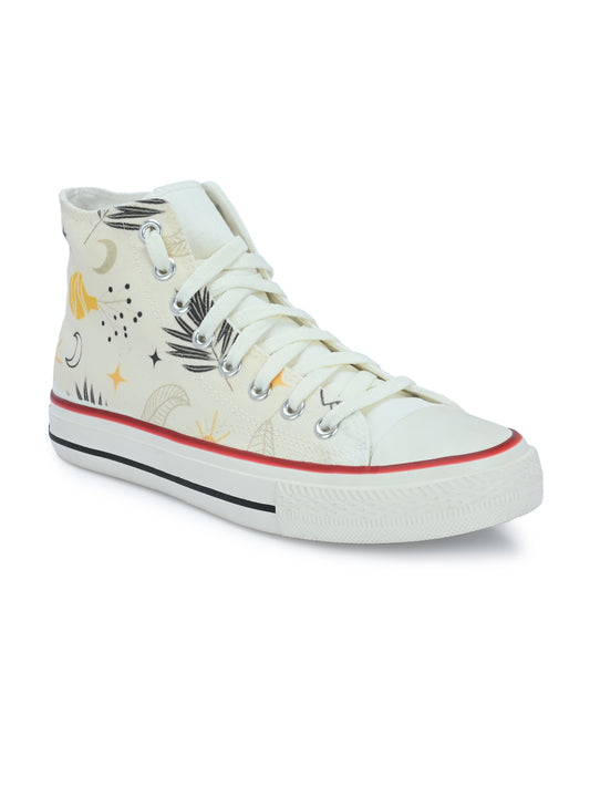 Crowcia London Minimalist Design High Top Sneakers