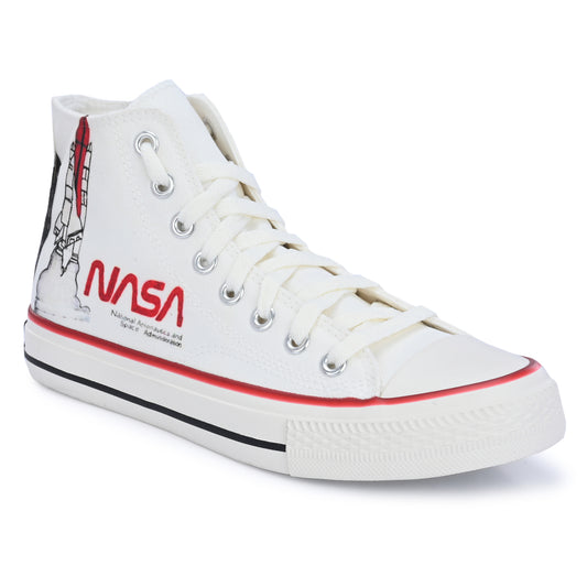 Crowcia London NASA Design High Top Sneakers