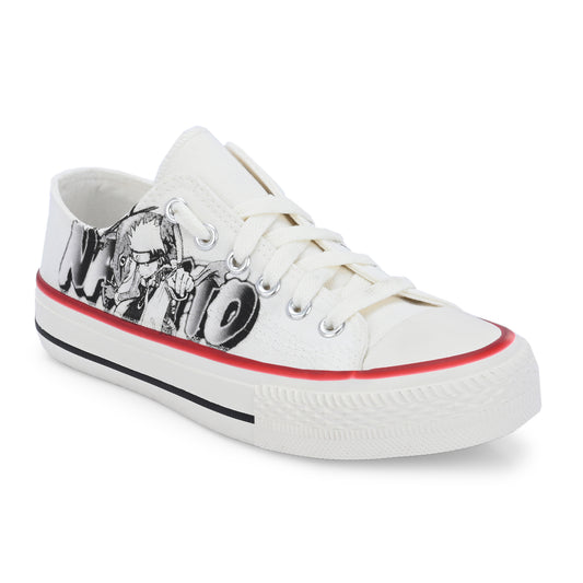 Crowcia London Naruto Punch Design Low Top Sneakers