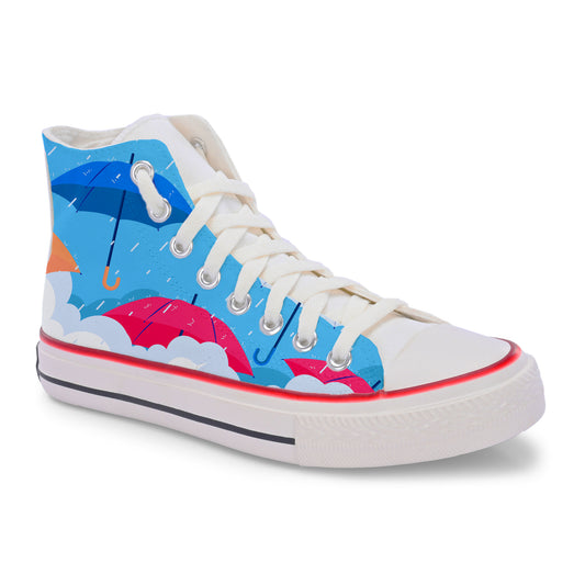Crowcia London Raindrop Runners High Top Sneakers