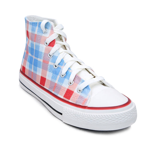 Crowcia London Scottish Bull Design High Top Sneakers