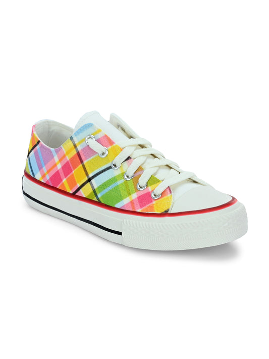 Crowcia London Scottish Spring Design Low Top Sneakers