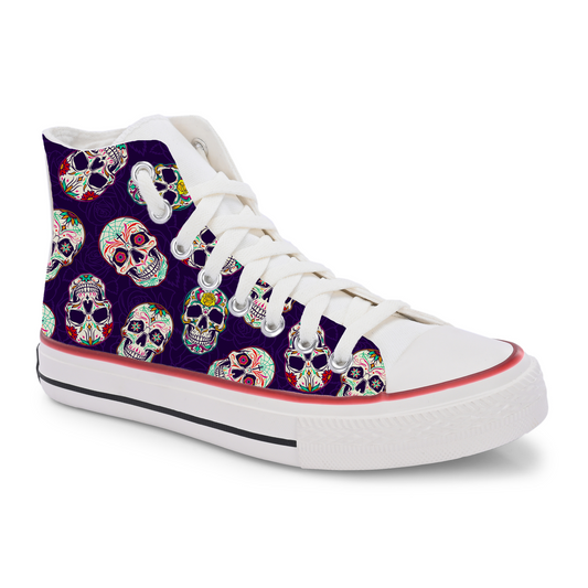 Crowcia London Skull Shifters High Top Sneakers