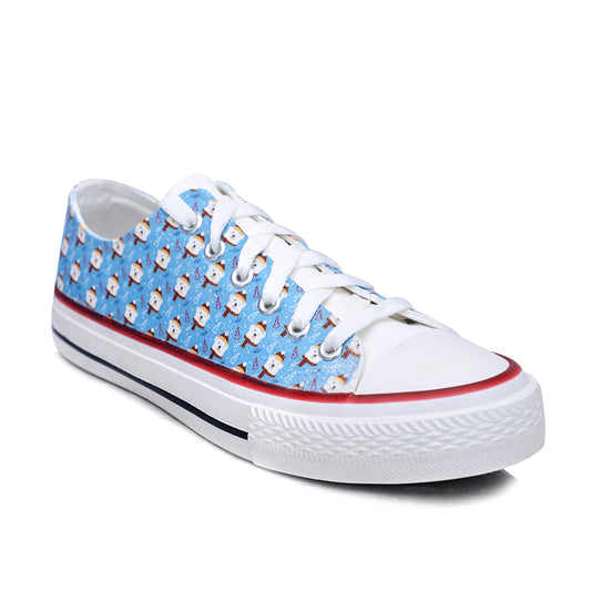 Crowcia London Snow Bear Design Low Top Sneakers