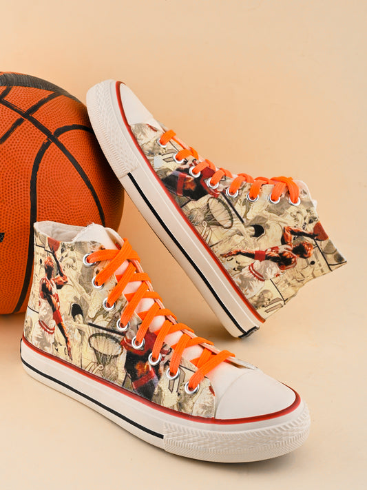 Crowcia London Basket Ball High Top Sneakers