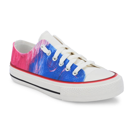 Crowcia London Abstract Stains Design Low Top Sneakers