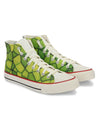 Crowcia London Algae Design High Top Sneakers