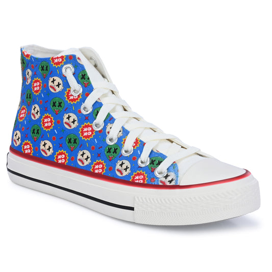 Crowcia London Alien Knockout Design High Top Sneakers