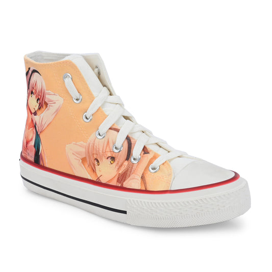 Crowcia London Anime Mangaka Design High Top Sneakers