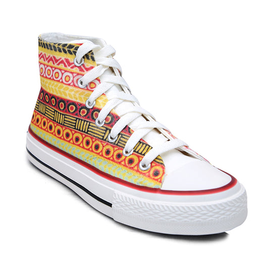 Crowcia London Bohemian Hunter Design High Top Sneakers