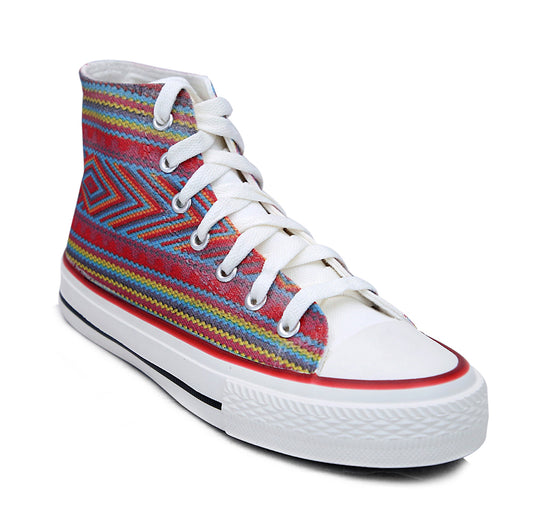 Crowcia London Bohemian Queen Design High Top Sneakers