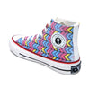 Crowcia London Bohemian Rainbow Design High Top Sneakers