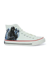 Crowcia London Battle Army Design High Top Sneakers