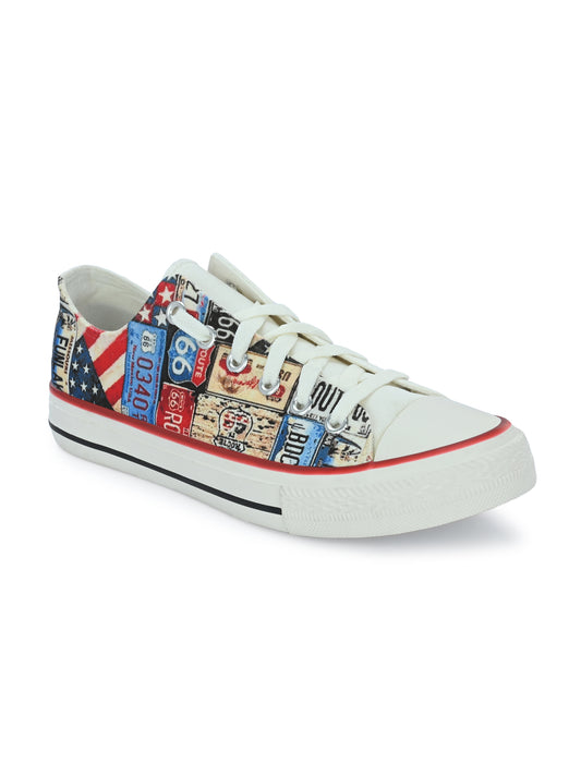 Crowcia London Bill Board Stylish Low Top Sneakers