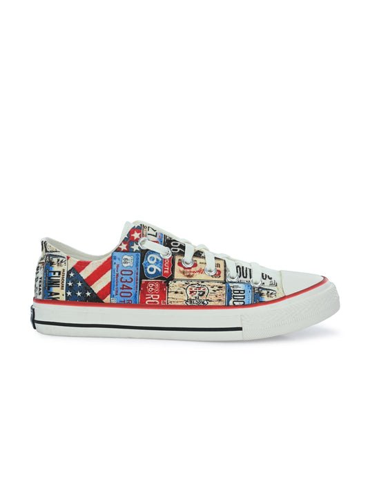 Crowcia London Bill Board Stylish Low Top Sneakers