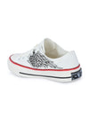 Crowcia London Black Wings Design Low Top Sneakers