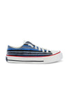 Crowcia London Blue Velvet Design Low Top Sneakers