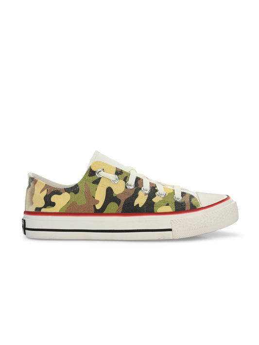 Crowcia London Camouflage Real Design Low Top Sneakers