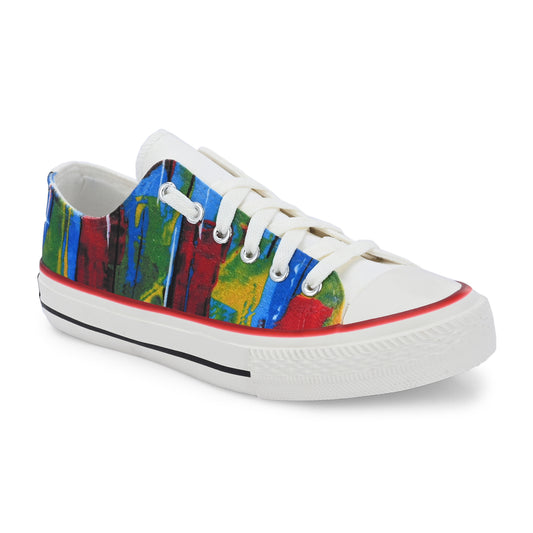 Crowcia London Colour Stains Design Low Top Sneakers