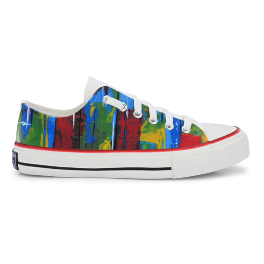 Crowcia London Colour Stains Design Low Top Sneakers