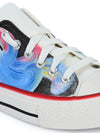 Crowcia London Colour Waves Design Low Top Sneakers