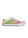 Crowcia London Colourful Leheriya Design Low Top Sneakers