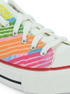 Crowcia London Colourful Leheriya Design Low Top Sneakers