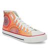 Crowcia London Colourful Mandala Design High Top Sneakers