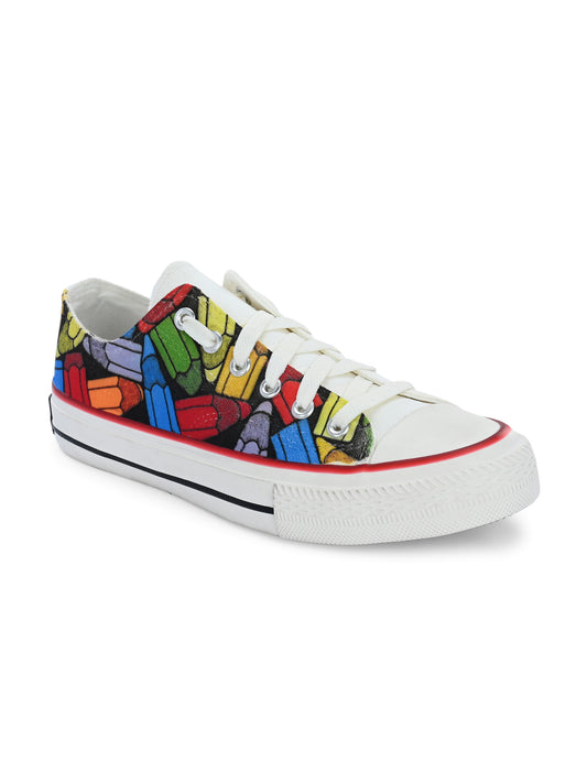 Crowcia London Crayons Design Low Top Sneakers