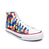 Crowcia London Cube Art Design High Top Sneakers