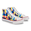 Crowcia London Cube Art Design High Top Sneakers