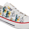 Crowcia London Auto Wala Design Low Top Sneakers