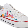 Crowcia London Fly Away Design Low Top Sneakers