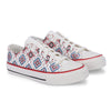 Crowcia London Ikat Ethnic Design Low Top Sneakers