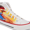 Crowcia London Beach Sunset Design High Top Sneakers