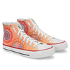 Crowcia London Colourful Mandala Design High Top Sneakers