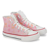 Crowcia London Tribal Pink Design High Top Sneakers