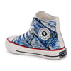 Crowcia London Denim Knots Design High Top Sneakers