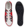 Crowcia London Red Snake Design Low Top Sneakers