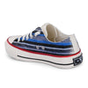 Crowcia London Blue Velvet Design Low Top Sneakers