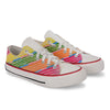 Crowcia London Colourful Leheriya Design Low Top Sneakers