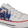 Crowcia London Anime girl cat mission Design Low Top Sneakers