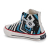 Crowcia London Flash Blue Design High Top Sneakers