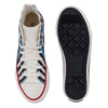 Crowcia London Flash Blue Design High Top Sneakers