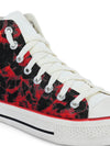 Crowcia London Dark Red Design High Top Sneakers