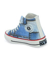 Crowcia London Denim Denim Design High Top Sneakers